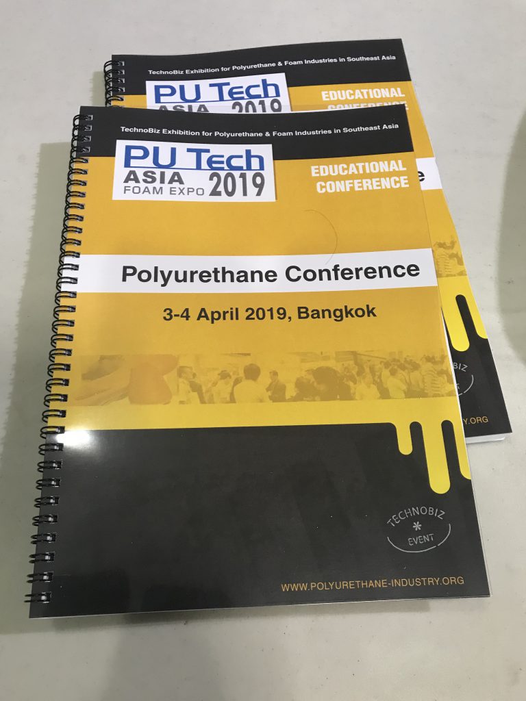 Polyurethane Conference Proceedings @ PU Tech Asia 2019
